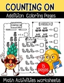 Counting on Addition  Coloring Pages Math Activities worksheets