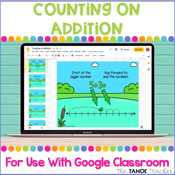 Preview of Counting on Addition Guided Practice for Use With Google Classroom™