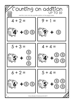 Counting on - Addition Strategy - Worksheets / Printables to teach ...