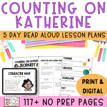 Preview of Counting on Katherine Read Aloud - DIFFERENTIATED Activities PRINT and DIGITAL