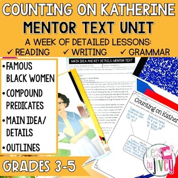 Preview of Counting on Katherine Mentor Text Unit for Grades 3-5