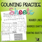 Counting on Number Lines, and Hundreds Charts with Digital Option
