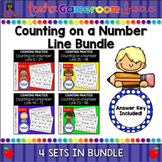 Counting on a Number Line Worksheet Bundle