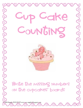 Preview of Counting on and back - Cupcake Counting