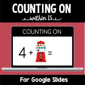 Preview of Counting on to Add within 15 | Digital Gumball Math