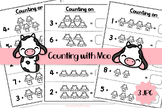 Counting on with Cute Cow, Count & Match Activities Number 1-10