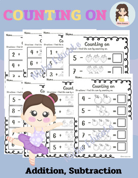 Preview of Counting on within 10 Addition and Subtraction worksheets
