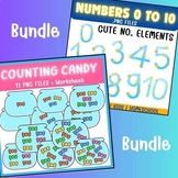 Counting picture : Oeacn Themed cute cliparts for homeschool kids