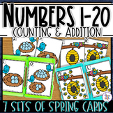 Counting to 10 & 20 with Addition - 7 Sets of SPRING Count