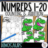 Counting to 10 & 20 with Addition - DINOSAUR TEETH - Count