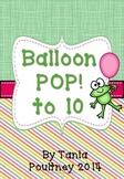 Counting to 10- Ballon POP! game to 10