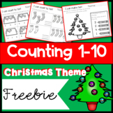 Counting to 10 Christmas Themed Worksheets