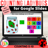 Counting to 10 | Counting Ladybugs Digital Math Activity f