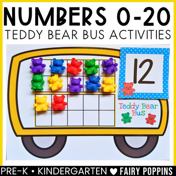 Preview of Counting to 10, Counting to 20 | Counting Bears, Ten Frames, Number Activities