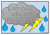Counting to 10 | Raindrops | Poster Set/Flash Cards