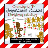 Counting to 10 Xmas Gingerbread Activities