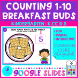 Counting to 10 with Breakfast Buds Google Slides Distance 