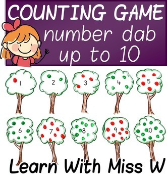Preview of Counting to 10 worksheet and practice activity - draw the right number