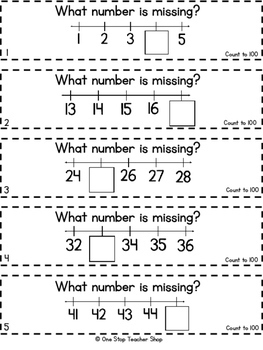 Kindergarten Counting to 100 | Kindergarten Math Centers | TpT