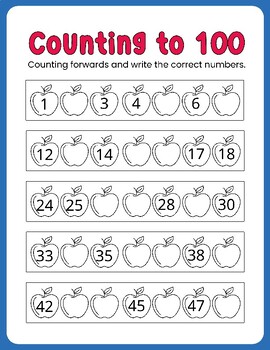 Preview of Counting to 100 Worksheets