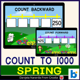 Counting to 1000 3 Digit Numbers Spring MATH Bundle Boom ™ Cards