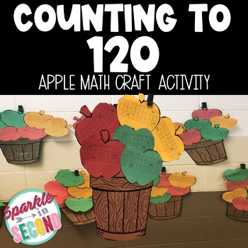 Preview of Counting to 120 Apple Math Craft Activity