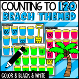 Counting to 120 Beach Day Themed Activity Forward and Back