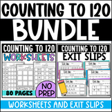 Counting to 120 Bundle: Count Forward and Backwards Worksh