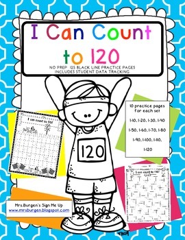 Preview of Counting to 120 Fill in the Numbers 1.NBT.1