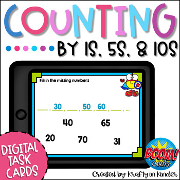 Preview of Counting to 120 Task Cards 1st Grade Extend the Counting Sequence