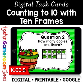 Preview of Counting to 10 Digital Task Cards
