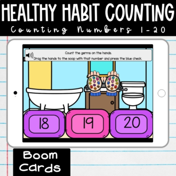 Preview of Counting to 20 Activity - Healthy Habits