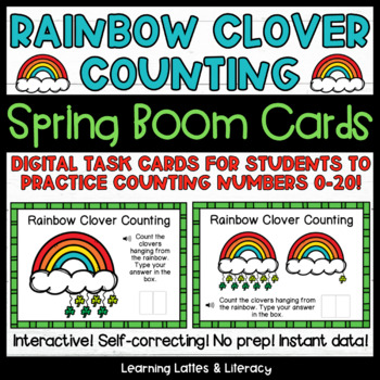 Preview of Counting to 20 Boom™ Cards St. Patrick's Day Subitizing Number Sense Counting 20
