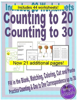 Preview of Counting to 20 & Counting to 30 : One to One Correspondence