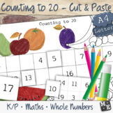COUNTING TO 20 Cut and Paste Number Chart Worksheets