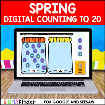 Preview of Spring Counting to 20 for Google And Seesaw