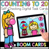 Counting to 20 Digital Task Cards | Boom Cards™ | Distance