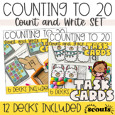 Counting to 20 (Kindergarten Task Cards) BUNDLE