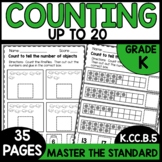 Counting to 20 Kindergarten Worksheets K.CC.B.5