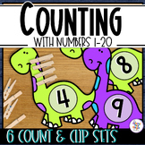 Counting to 10 & 20 - Number Recognition Count & Clip Card