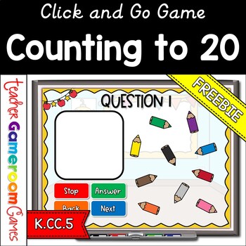 Preview of Counting to 20 Powerpoint Game Freebie
