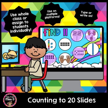 Preview of Counting to 20 Slides - Distance Learning