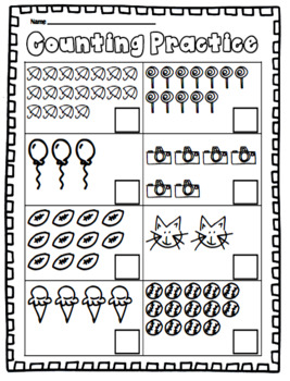 Counting to 20 Worksheets by Brandi Fletcher | Teachers Pay Teachers