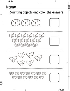 Counting to 20 Worksheets Free by The Blue Sky | TPT