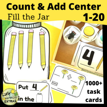 Preview of Counting to 20 and Addition within 20 Math Center or File Folder Games