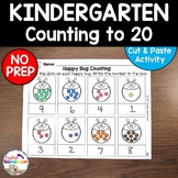 Counting to 20 with Happy Bugs Coloring Activity