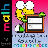 Counting to 5 Activity Counter Cards