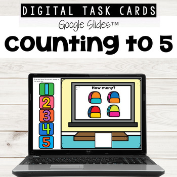 Preview of Counting to 5 using Google Slides™