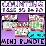 Counting to 50 Base 10 Blocks Mini Bundle - Puzzles, Mazes