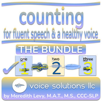Preview of Counting: warm-up for voice, stuttering & gender affirming therapy - THE BUNDLE